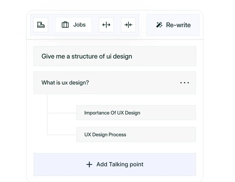 A chat interface generating an automated design workflow